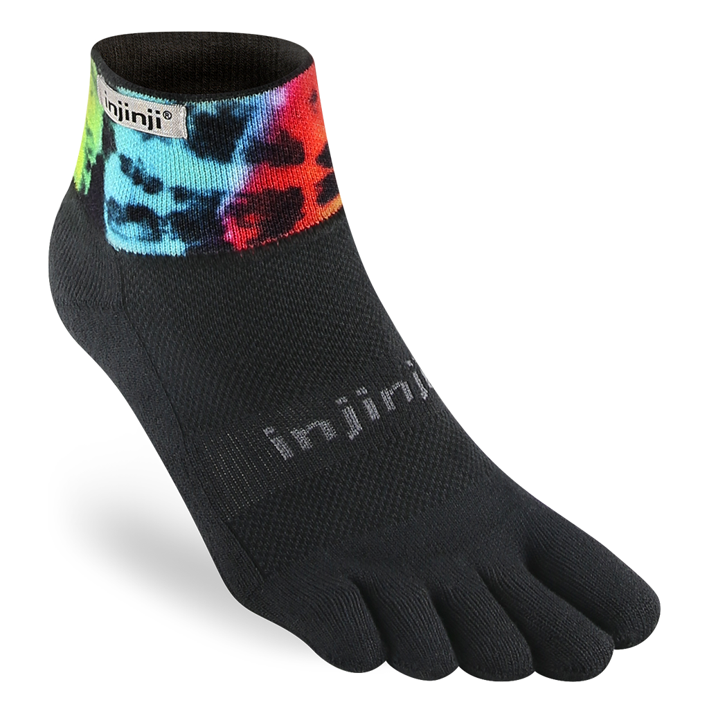 Injinji SPECTRUM Trail Midweight Mini-Crew Running Toe Socks