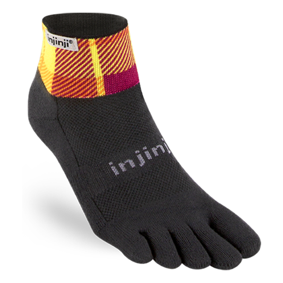Injinji SPECTRUM Trail Midweight Mini-Crew Running Toe Socks